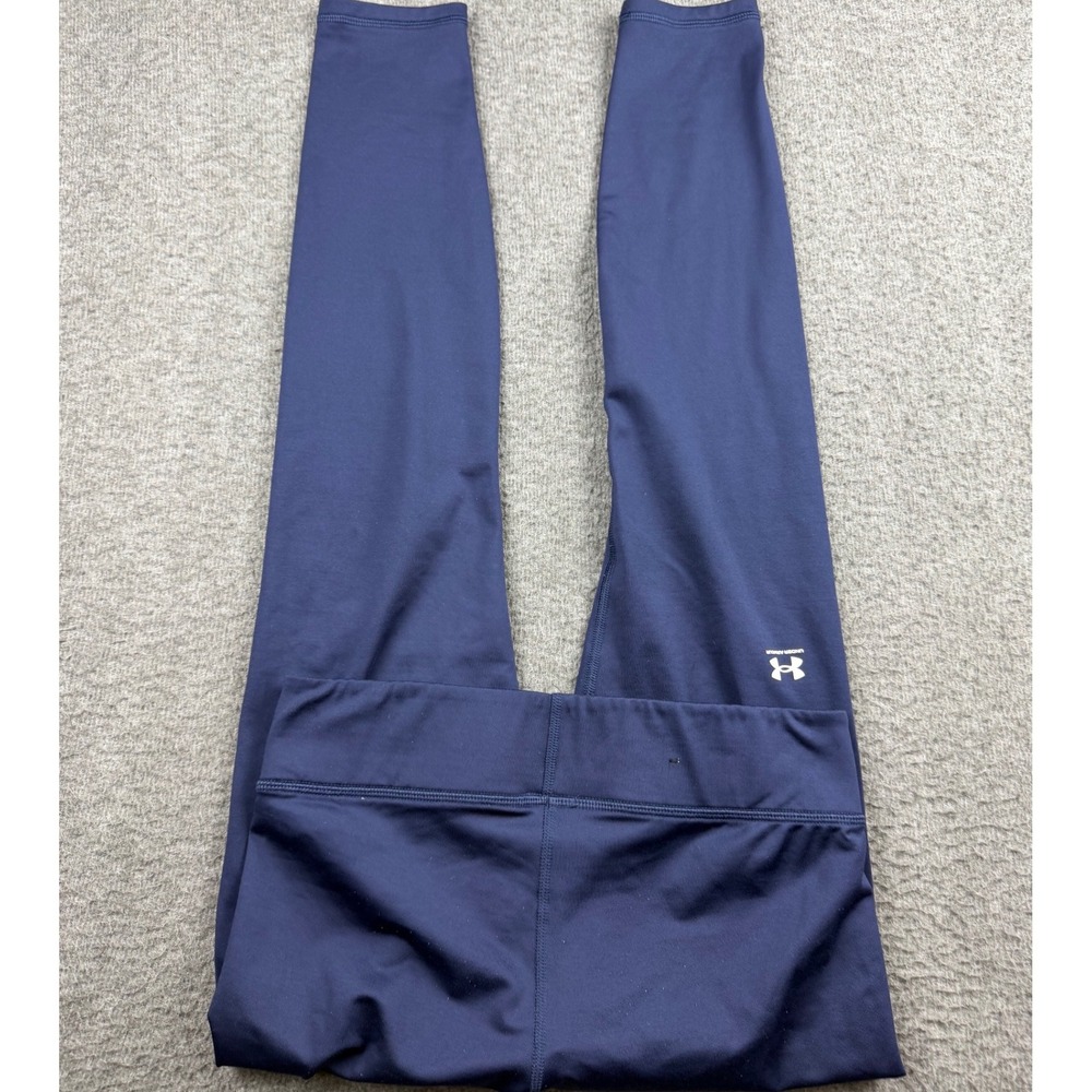 Under Armour Women's M Medium‎ HeatGear Navy Blue Compression Leggings RN96510